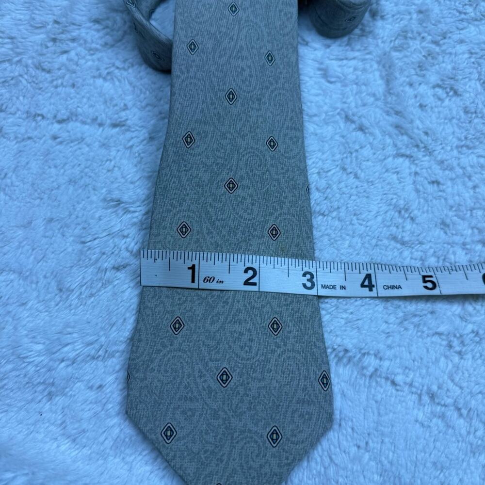 Vintage Givenchy Olive Green Paisley Tie - Picture 3 of 3